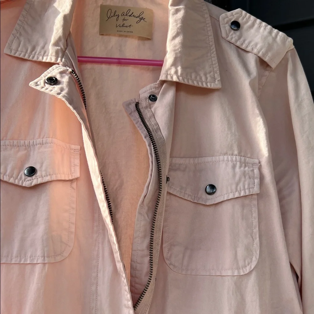 Velvet Blush Utility Jacket - Picture 4 of 9
